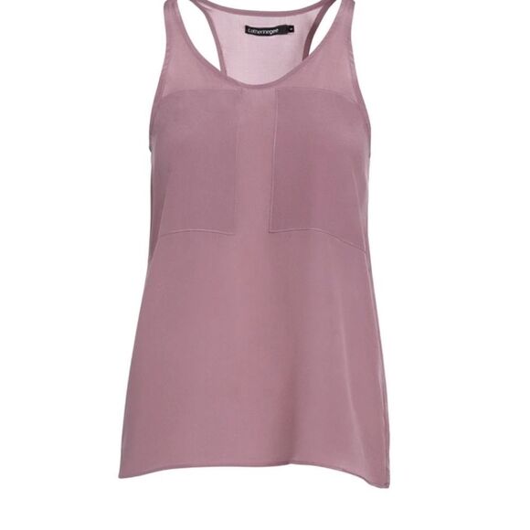 Catherine Gee Tops - Catherine Gee Dusty Lavender Crepe de Chine Tank